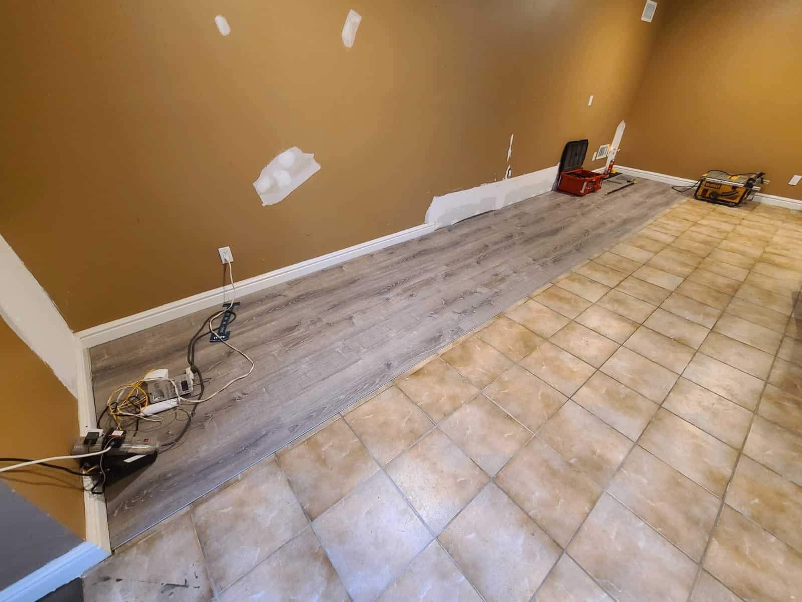 LVP installation, photo 1