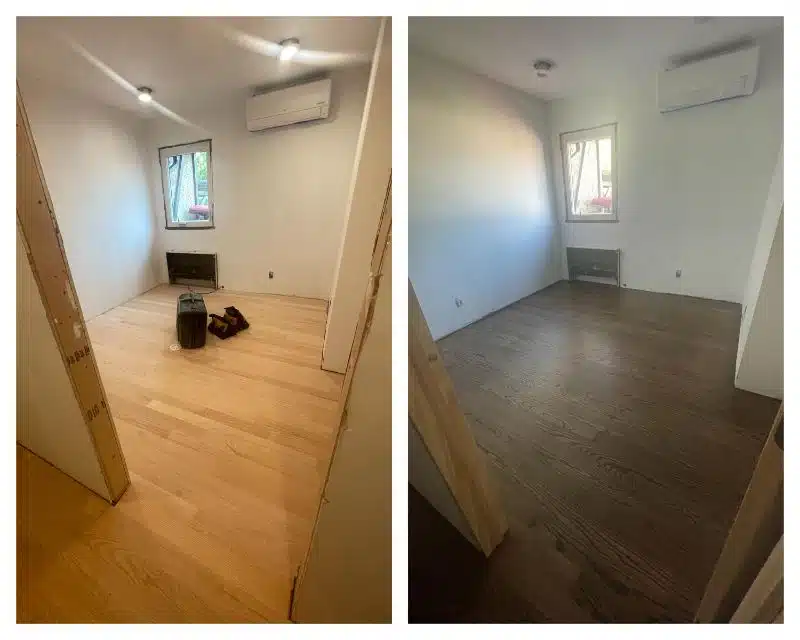 before after flooing