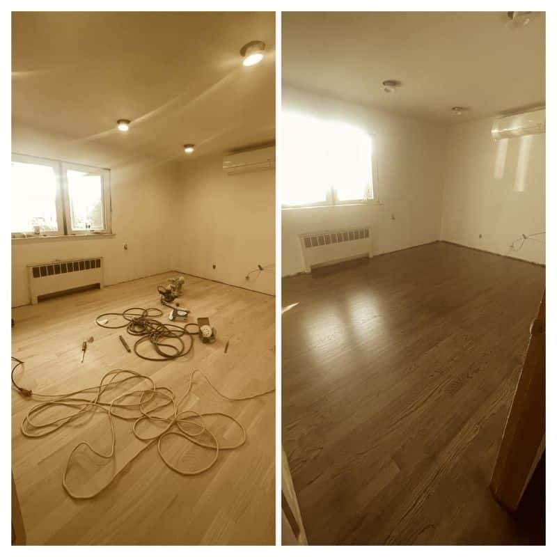 before after flooring