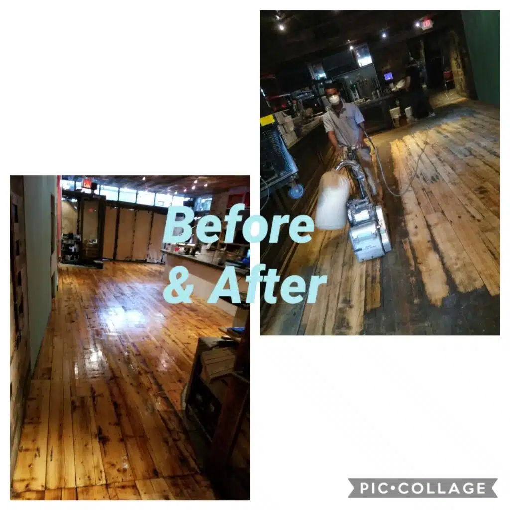 hardwood floor refinish
